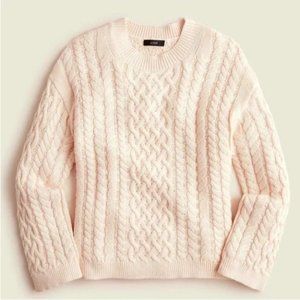 Cotton-cashmere cable-knit pullover